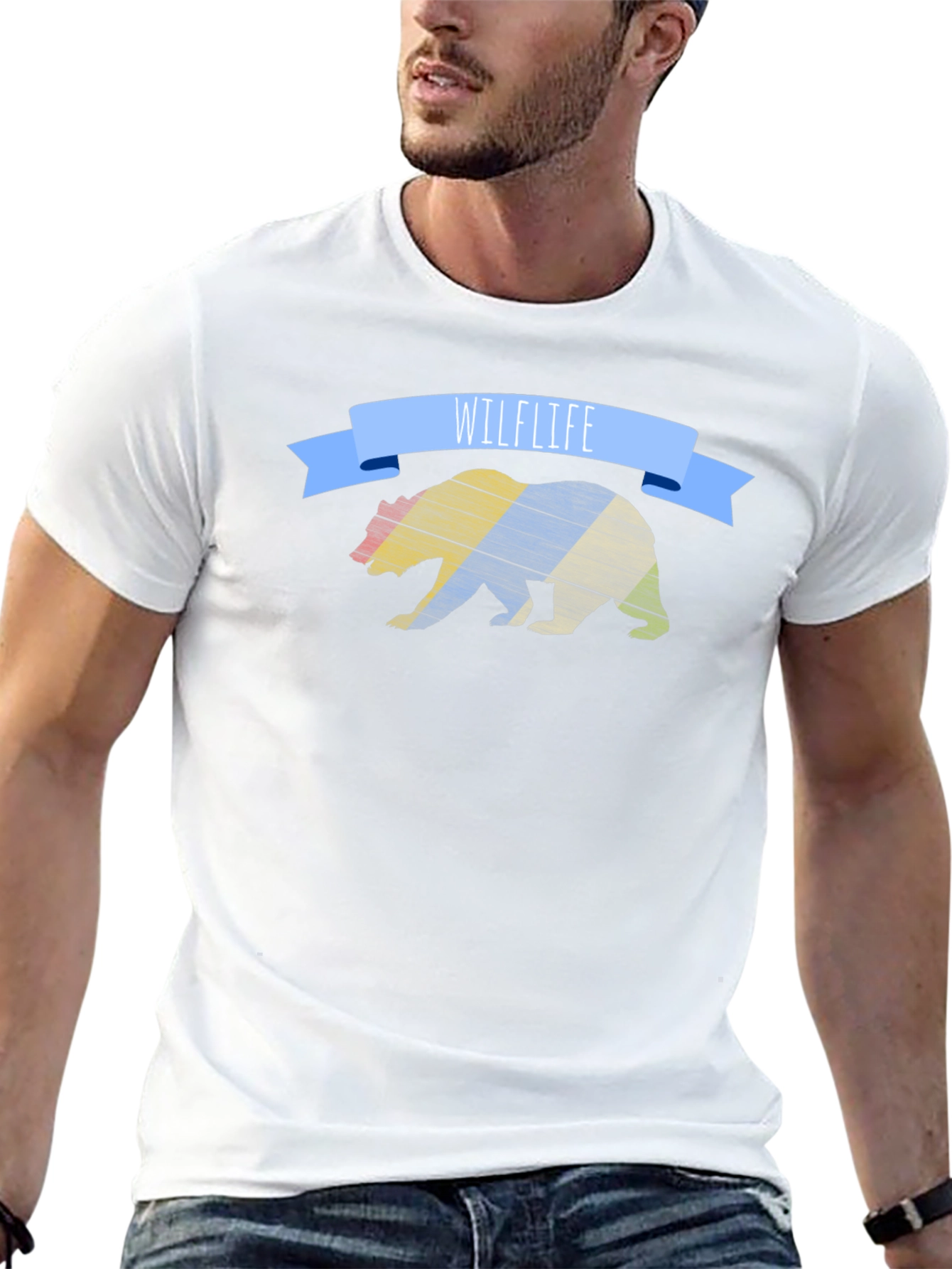 Wildlife Bear Graphic T-Shirt - Unisex Casual Tee