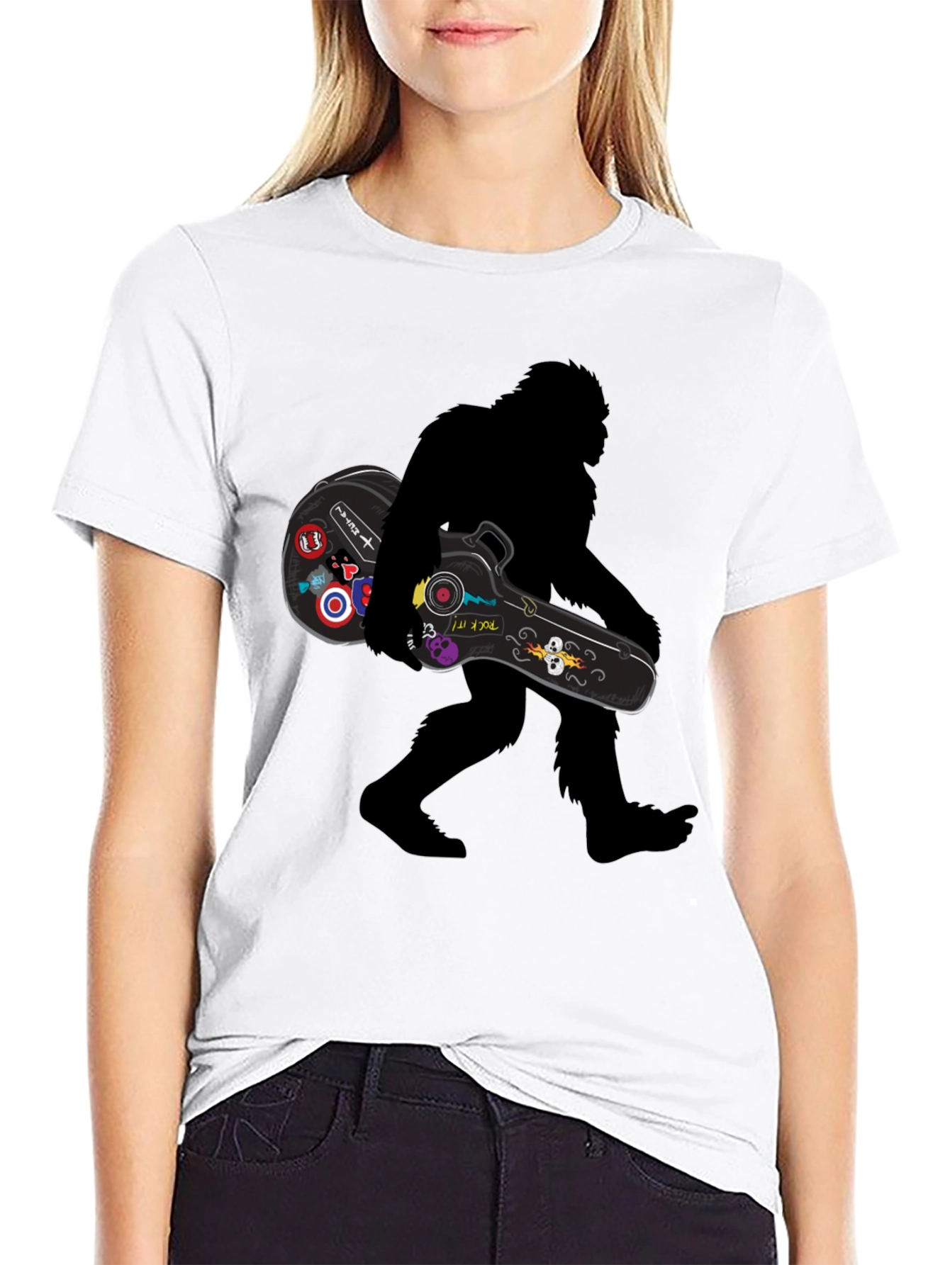 Sasquatch Guitarist Graphic Tee
