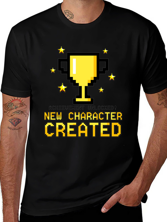 Achievement Unlocked: New Character Created T-Shirt