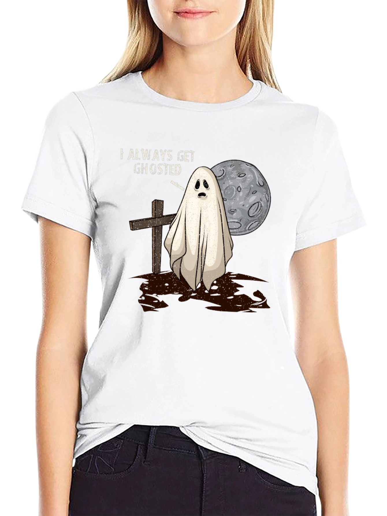 Always Get Ghosted Tee - Halloween Humor T-Shirt