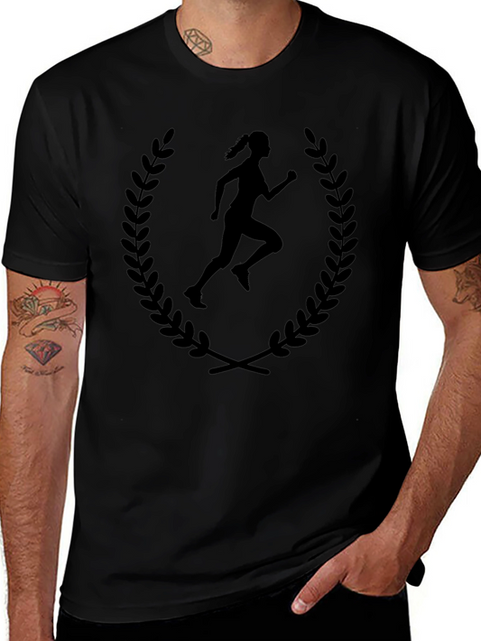Runner Silhouette Graphic Tee - Unisex Cotton T-Shirt