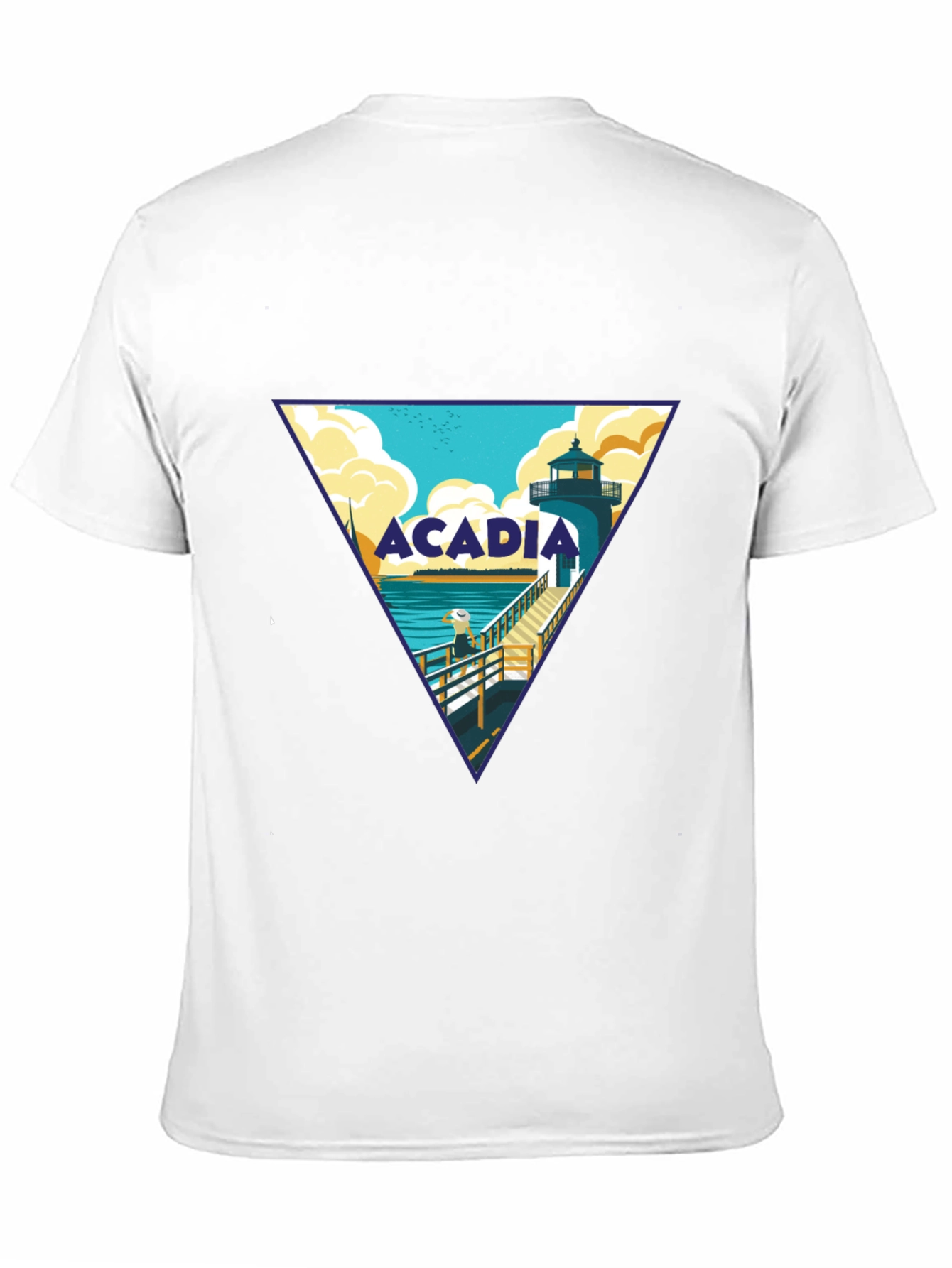 Acadia Lighthouse Graphic Tee - Black