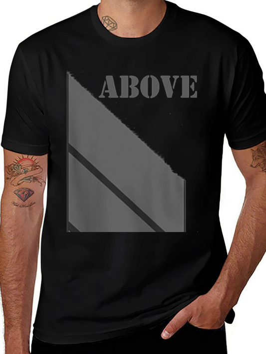 Above Graphic Print Black T-Shirt