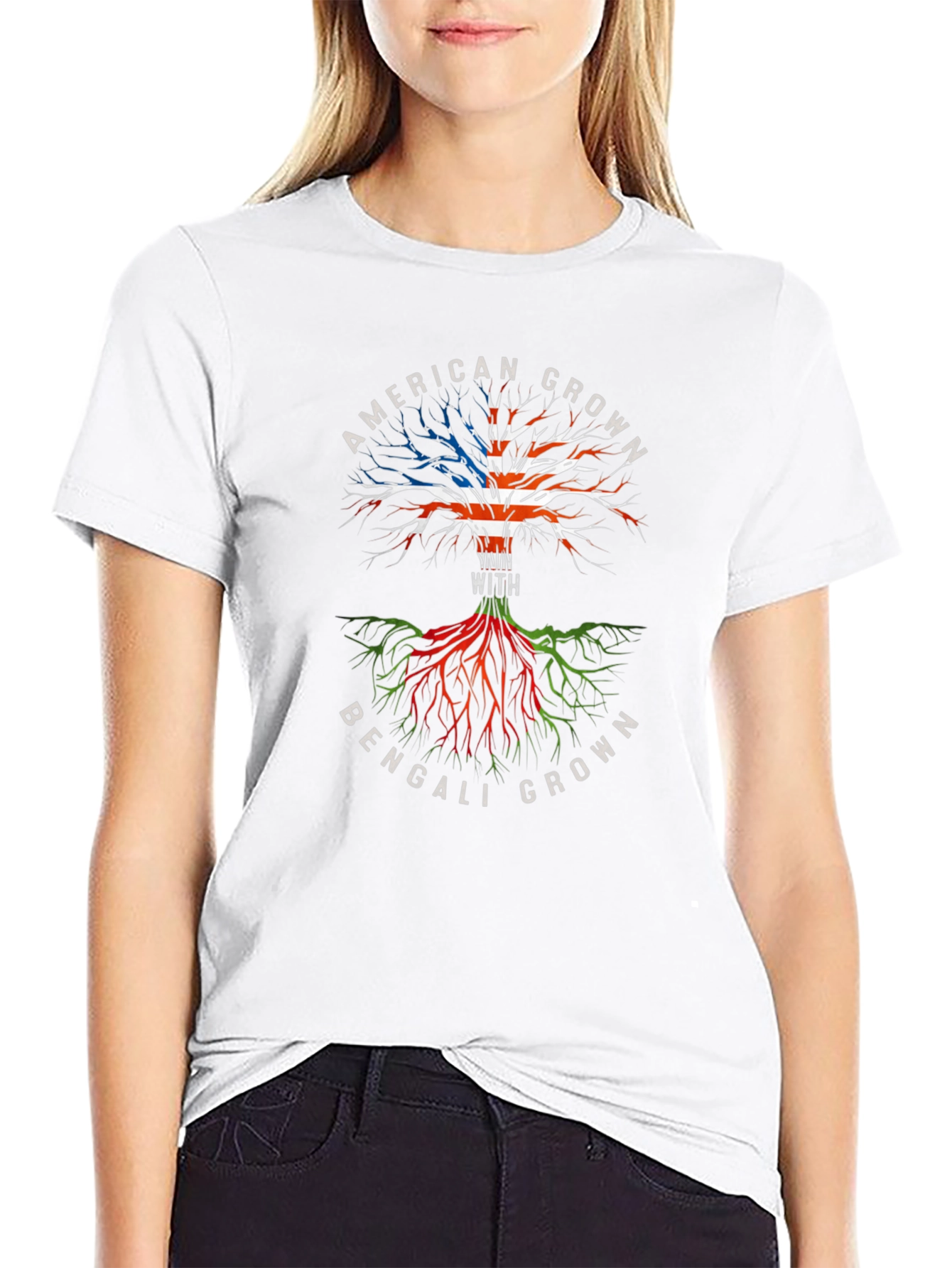 American Bengali Roots Graphic T-Shirt