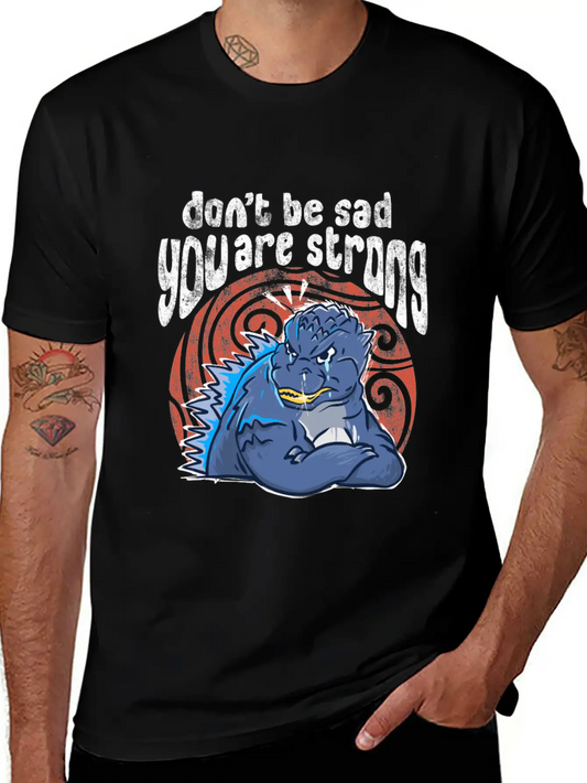 Sad Monster Casual Graphic T-Shirt – Simple And Comfortable Daily Wear