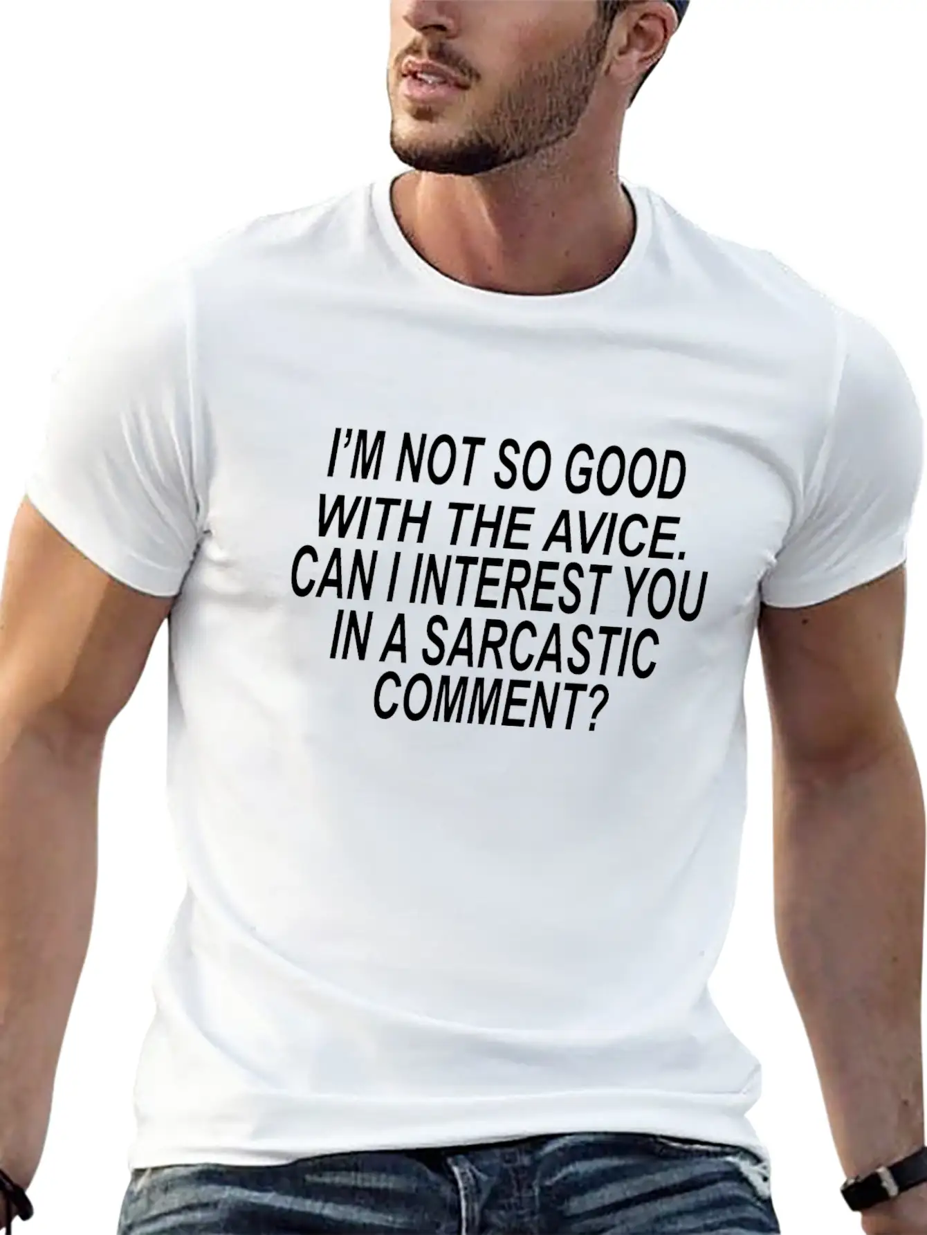 Sarcastic Advice Casual Graphic T-Shirt – Simple And Comfortable Daily Wear