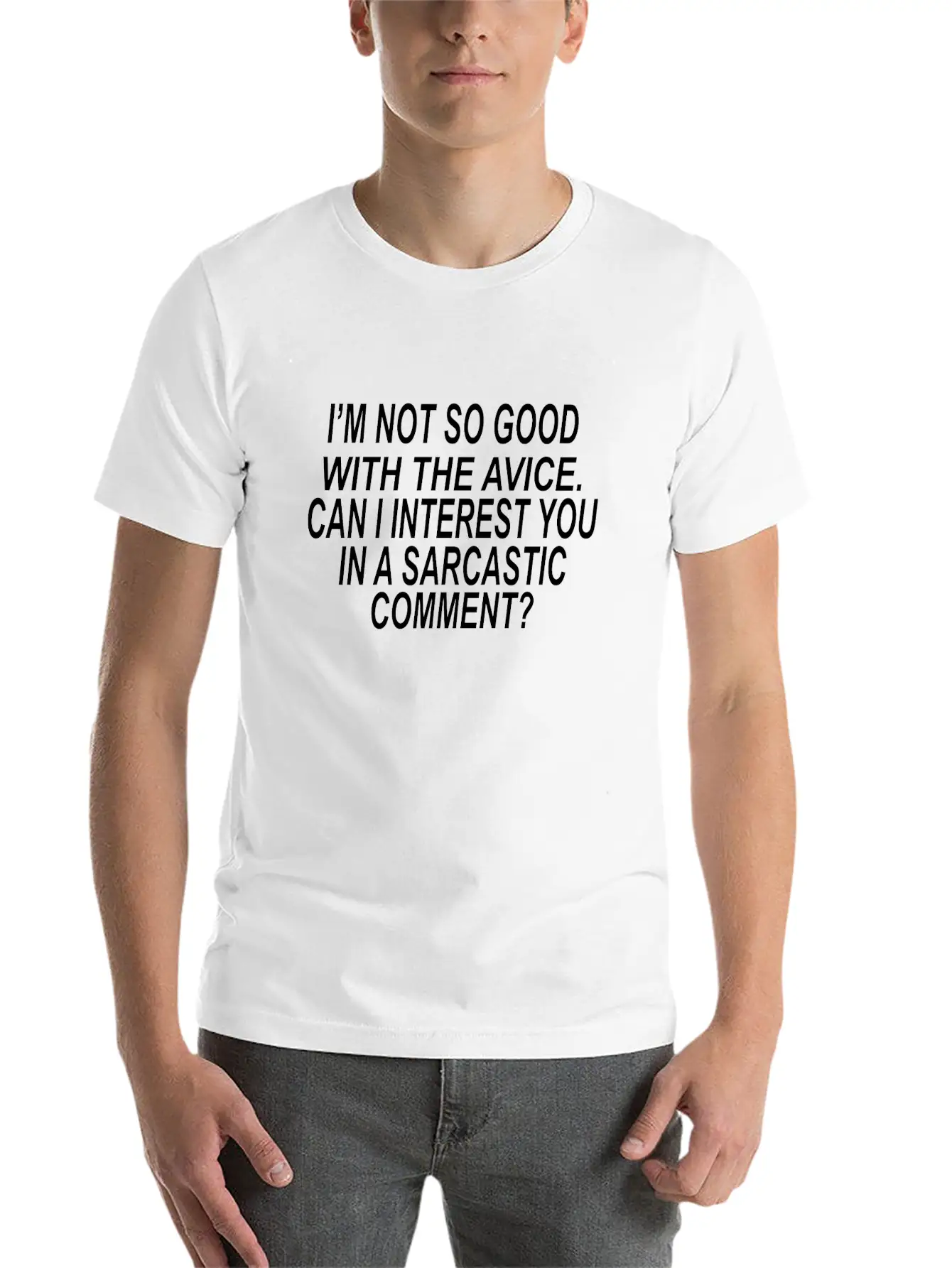 Sarcastic Advice Casual Graphic T-Shirt – Simple And Comfortable Daily Wear