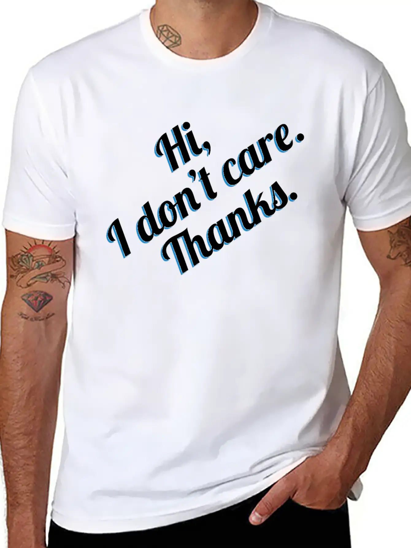 Sarcastic Shirt Full Of Sarcasms Saying "Hi! I Casual Graphic T-Shirt – Simple And Comfortable Daily Wear