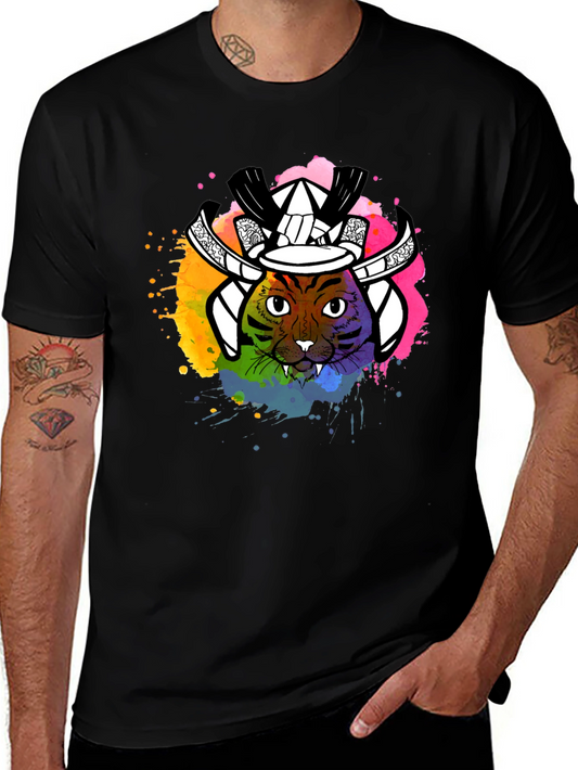 Samurai Cat T-Shirt - Unique Graphic Tee