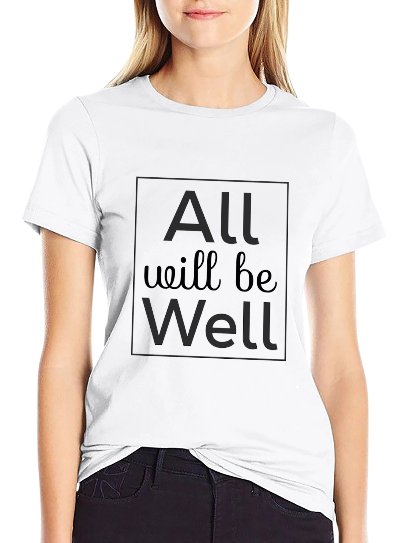 All Will Be Well Graphic Tee - Black