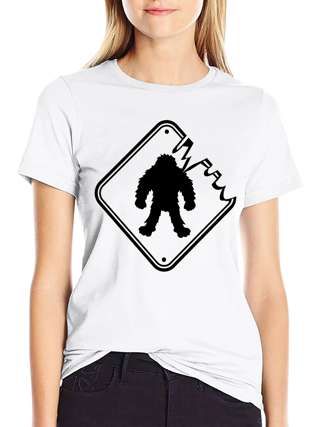 Sasquatch Crossing T-Shirt - Black