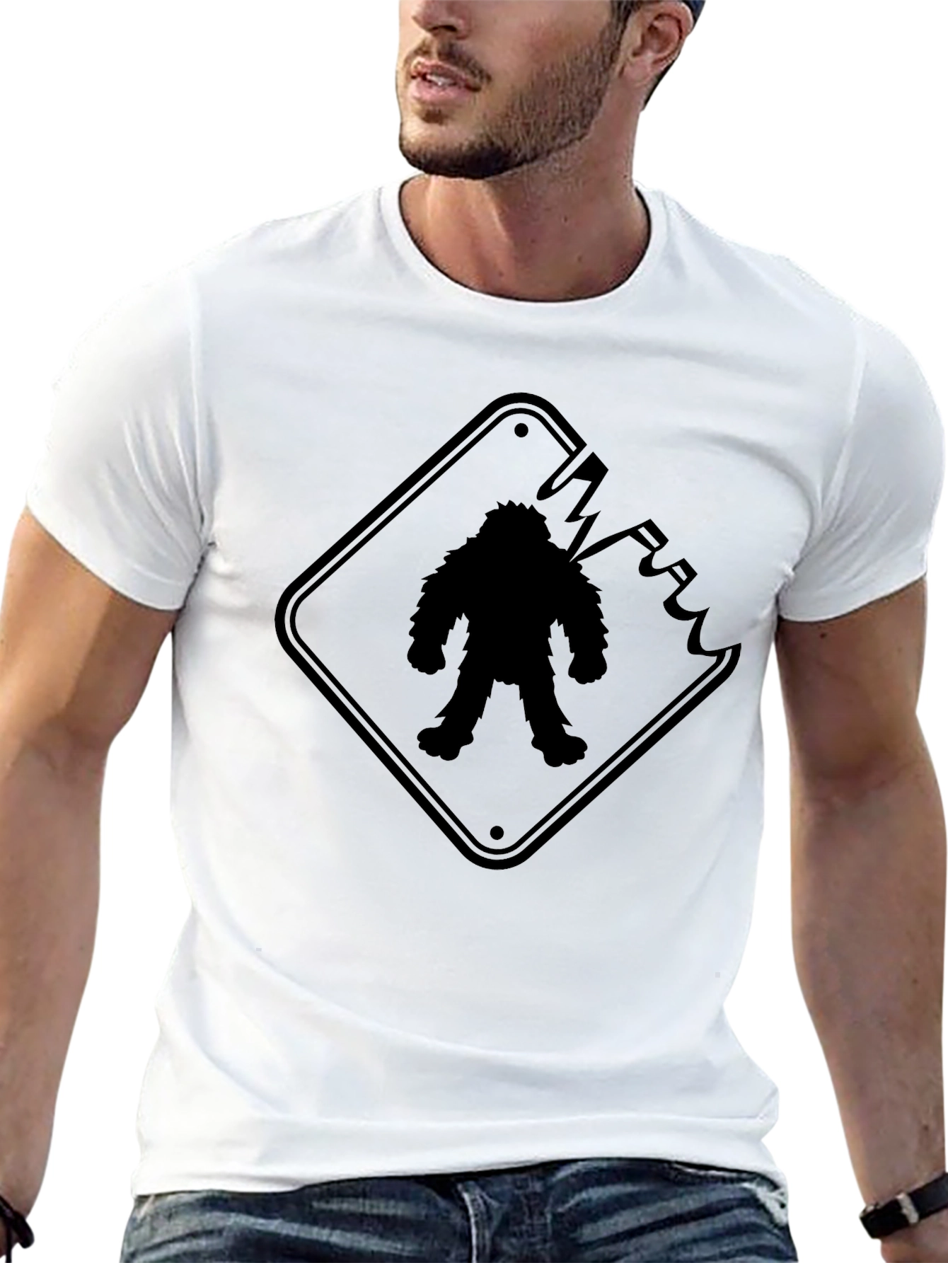 Sasquatch Crossing T-Shirt - Black