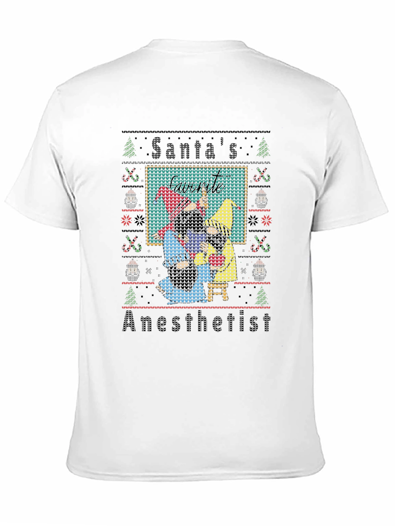Santas Anesthetist Ugly Christmas Sweater T-Shirt