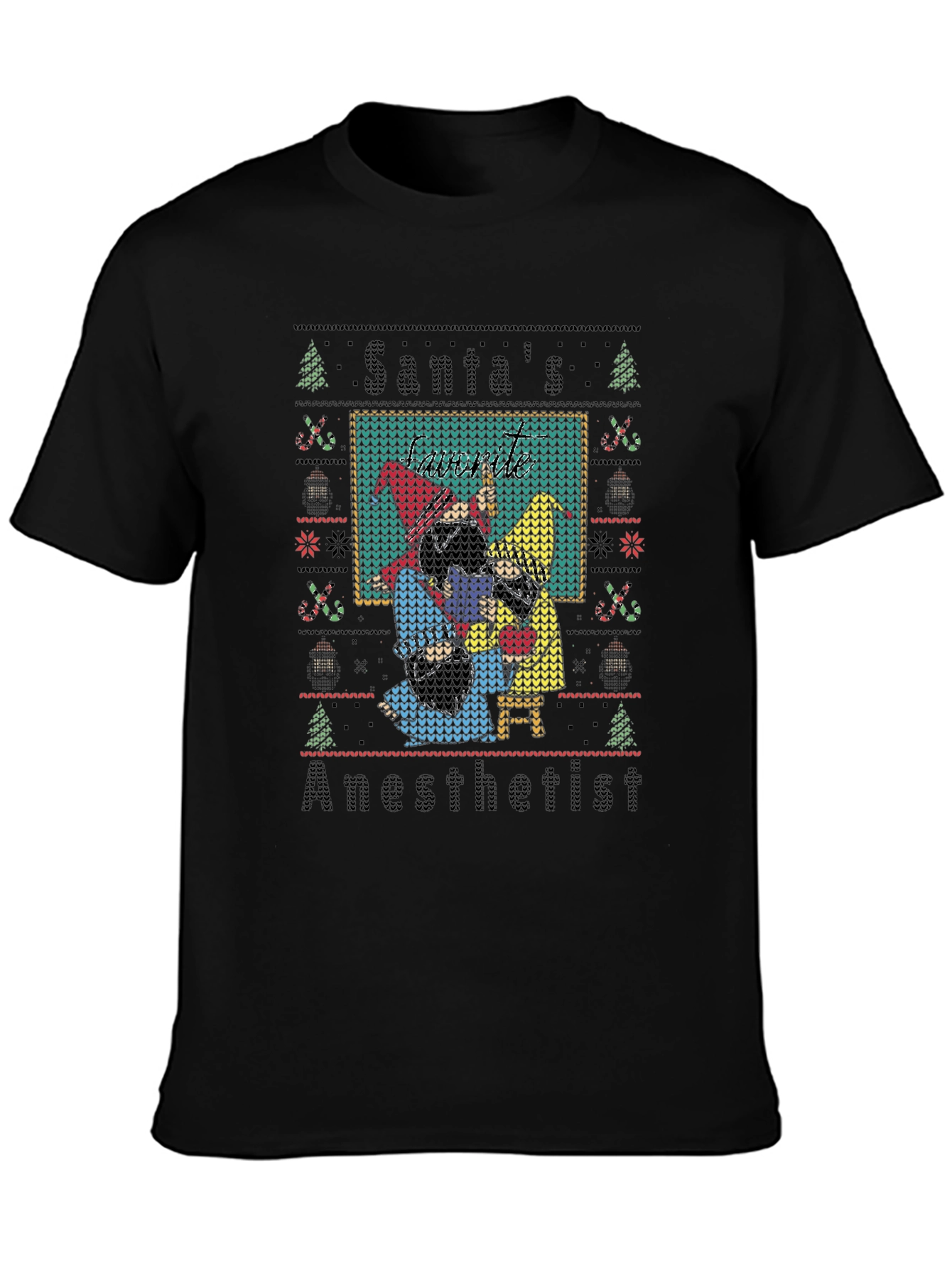 Santas Anesthetist Ugly Christmas Sweater T-Shirt