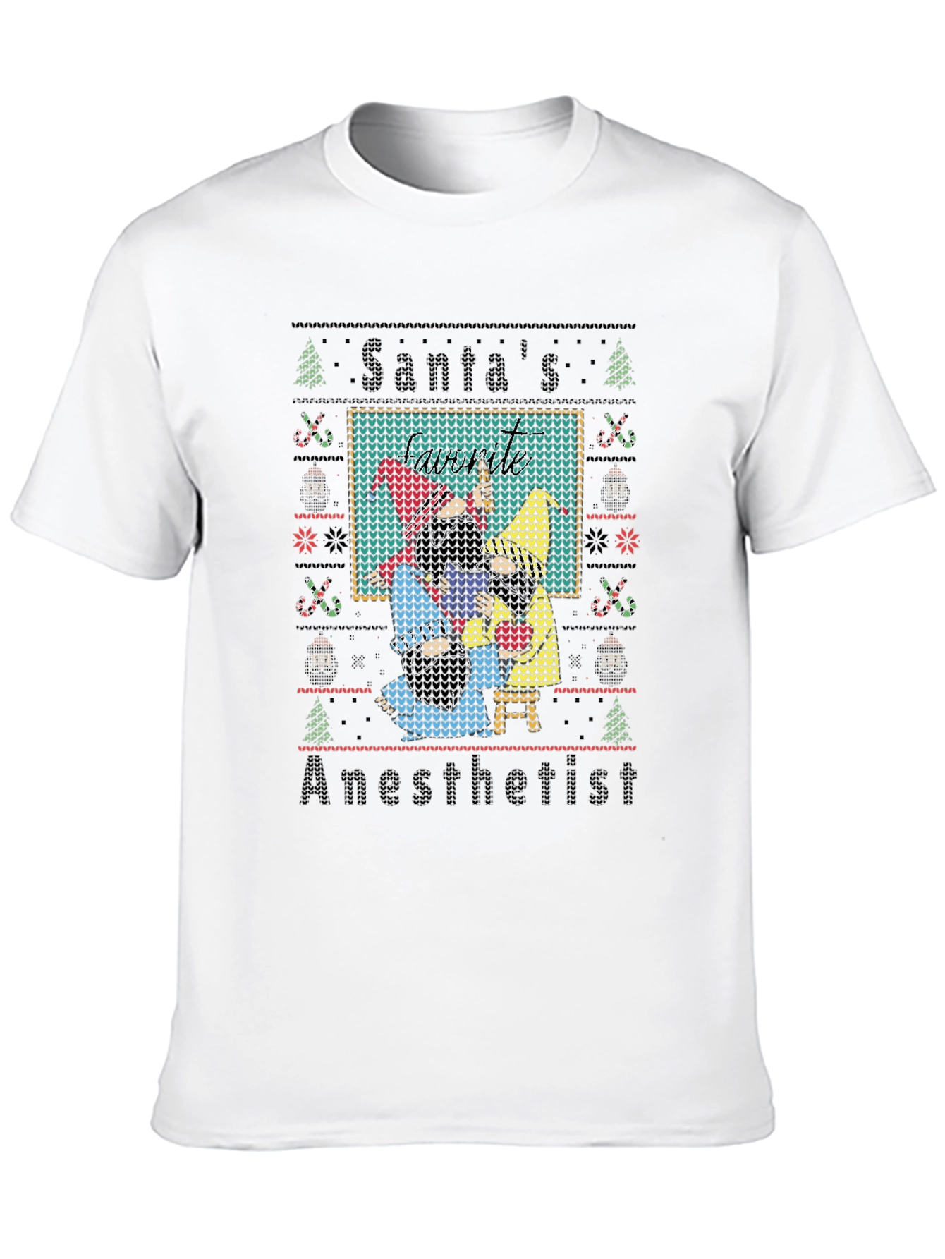 Santas Anesthetist Ugly Christmas Sweater T-Shirt