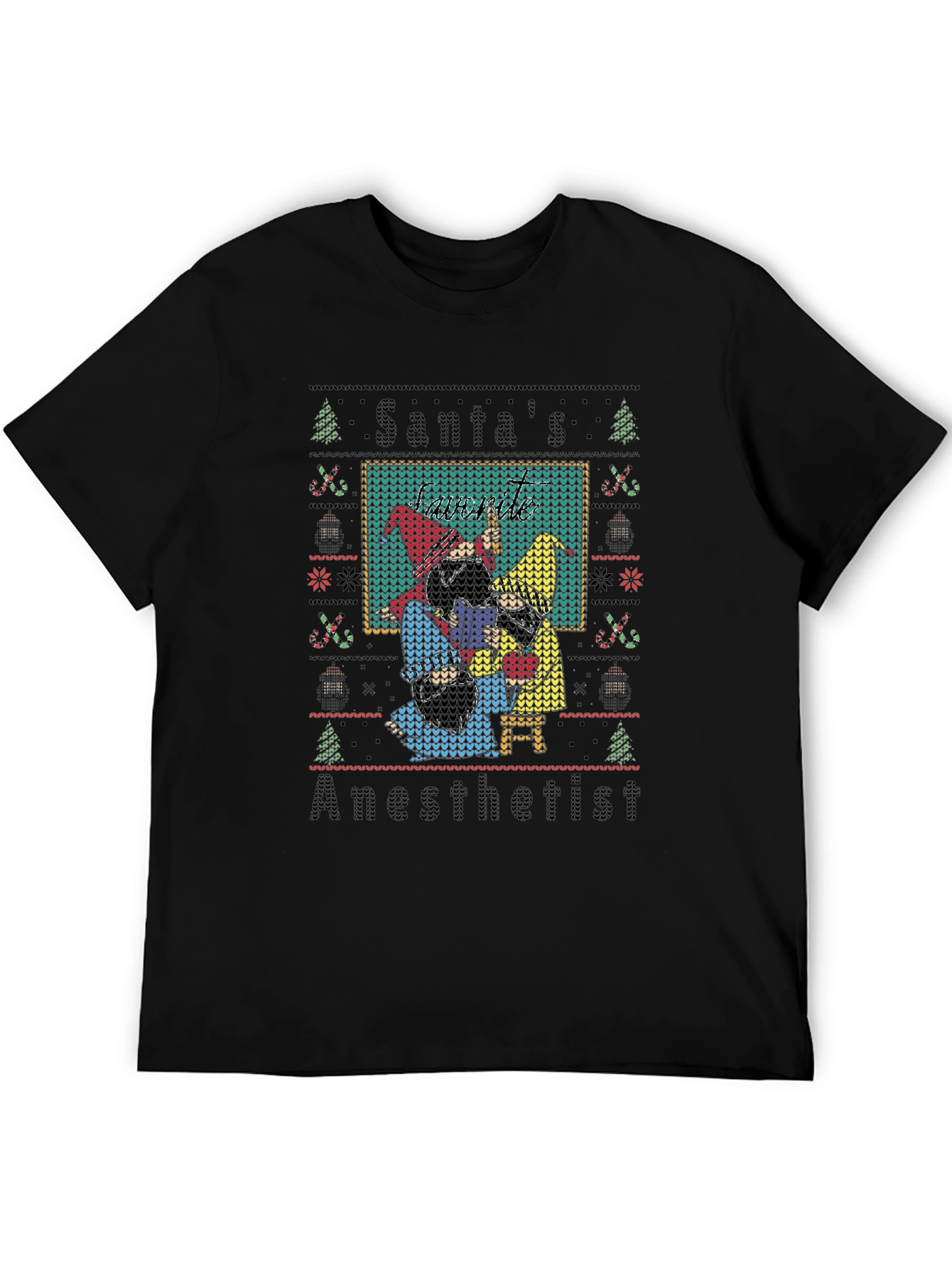 Santas Anesthetist Ugly Christmas Sweater T-Shirt