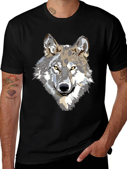 Wolf 2 Casual Graphic T-Shirt – Simple And Comfortable Daily Wear