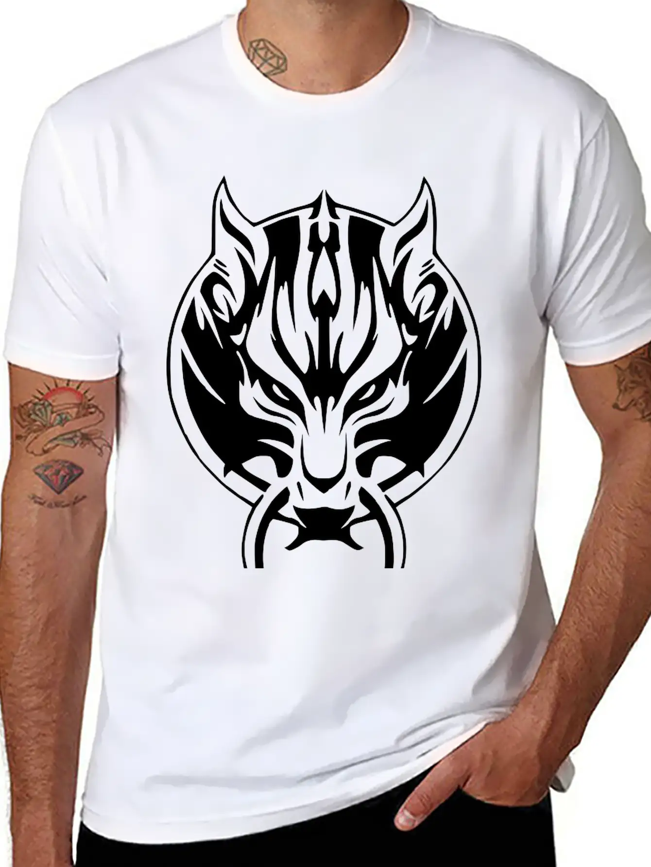 Wolf 8 Casual Graphic T-Shirt – Simple And Comfortable Daily Wear