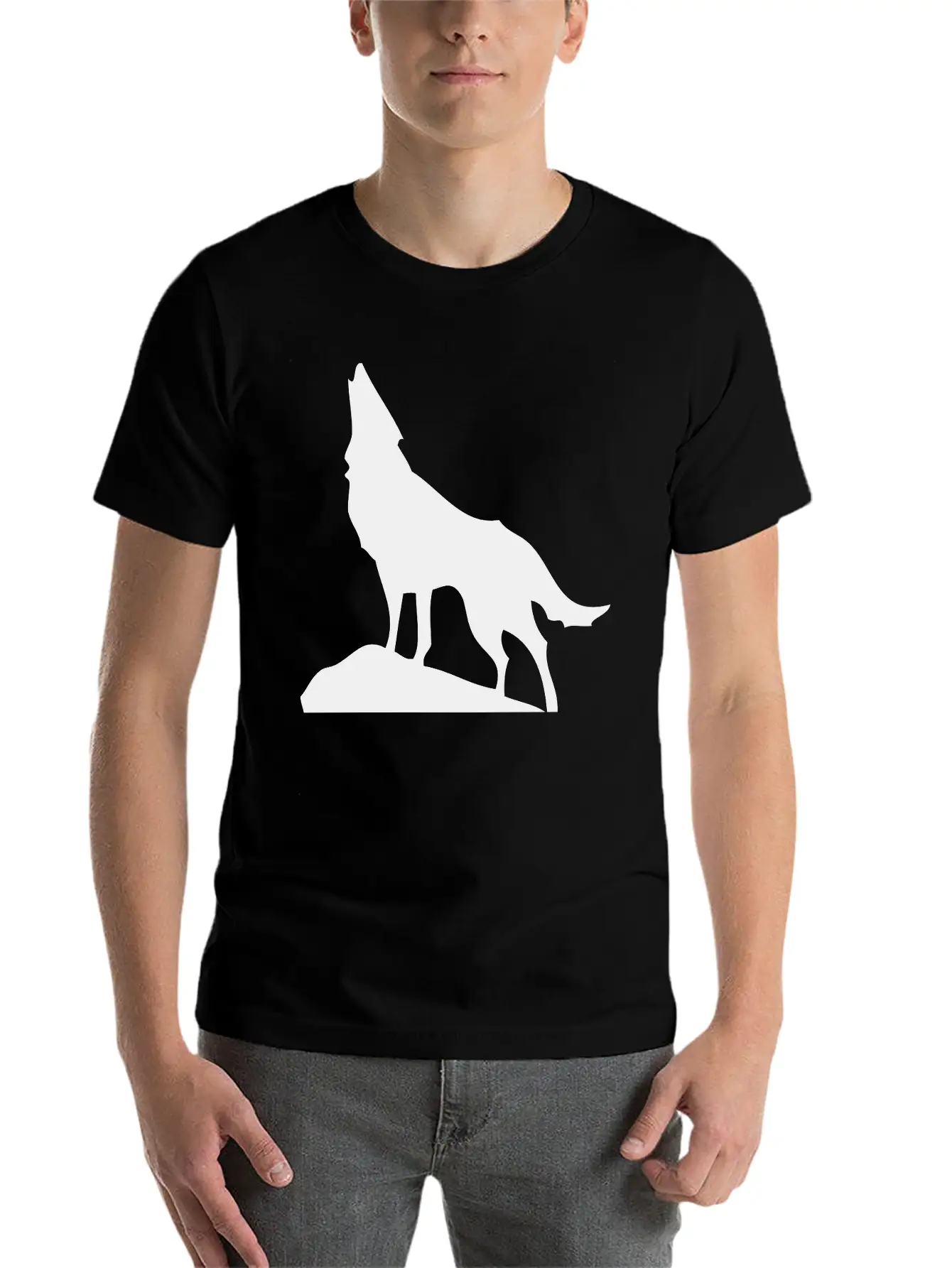 Wolf Casual Graphic T-Shirt – Simple And Comfortable Daily Wear
