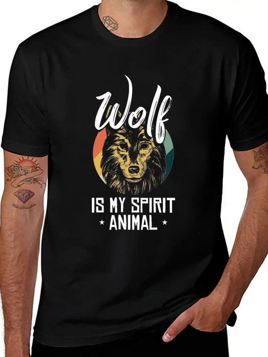 Wolf Forest Hunter Mountain Yell Gray Fang King Casual Graphic T-Shirt – Simple And Comfortable Daily Wear