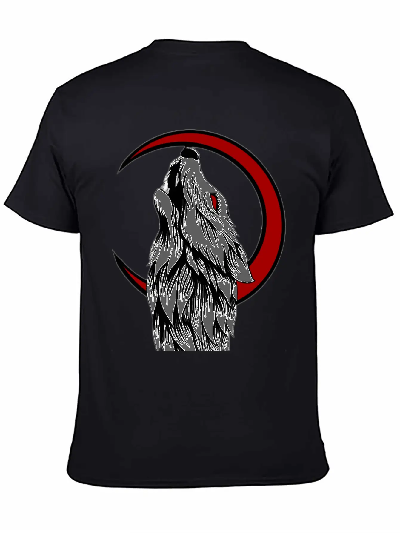 Wolf Moon Generated K86Bj3fdb Transformed Casual Graphic T-Shirt – Simple And Comfortable Daily Wear