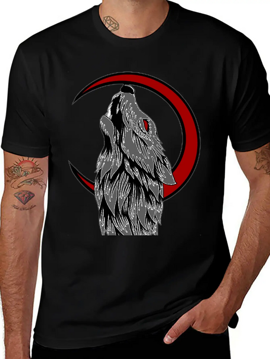 Wolf Moon Generated K86Bj3fdb Transformed Casual Graphic T-Shirt – Simple And Comfortable Daily Wear