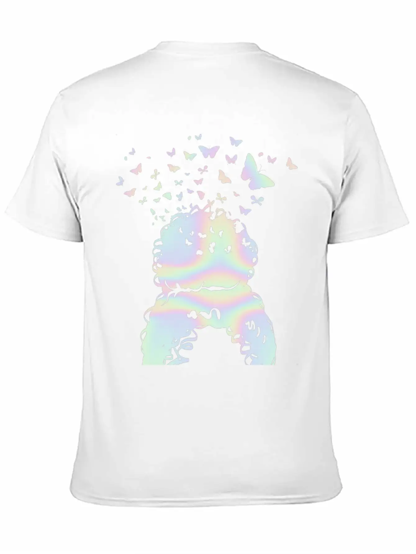 Woman Pastel Butterfly Lover Timeless Short Sleeve Tee – Comfy And Minimalist Design