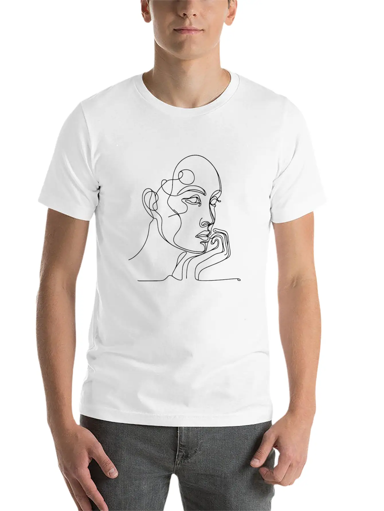 Women Sketch Timeless Short Sleeve Tee – Comfy And Minimalist Design