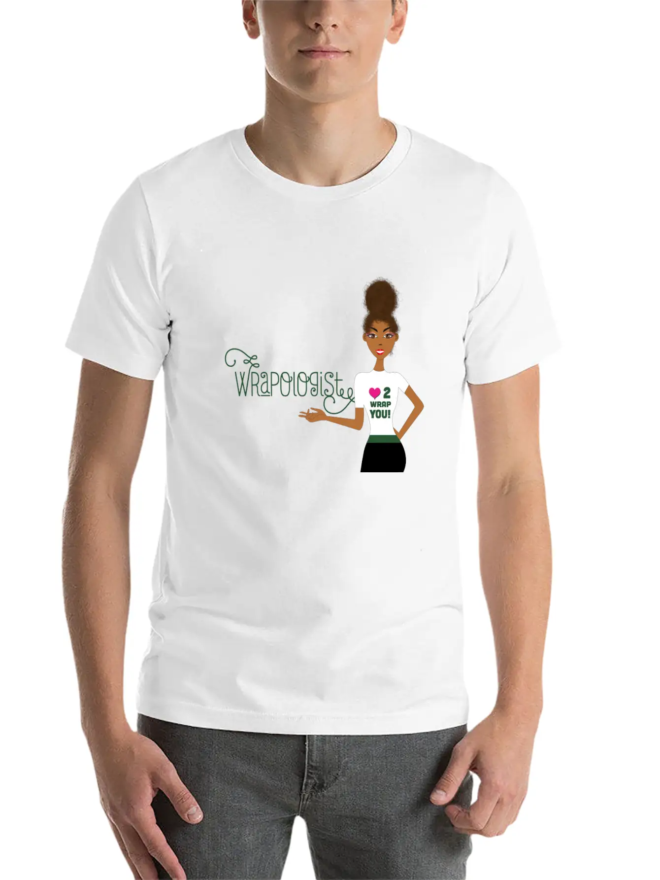 Wrappin' Natural Casual Graphic T-Shirt – Simple And Comfortable Daily Wear