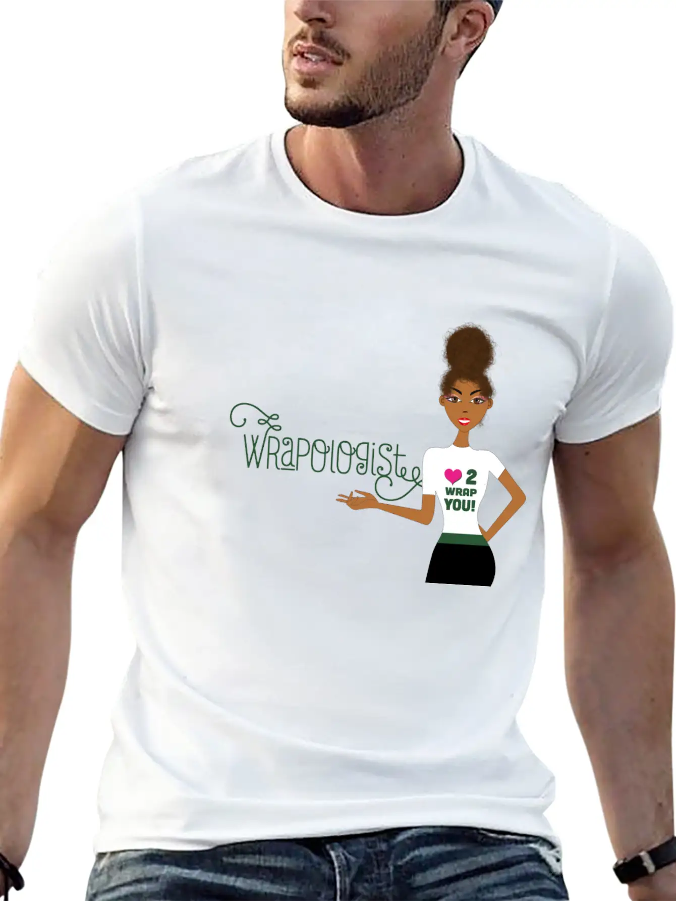 Wrappin' Natural Casual Graphic T-Shirt – Simple And Comfortable Daily Wear