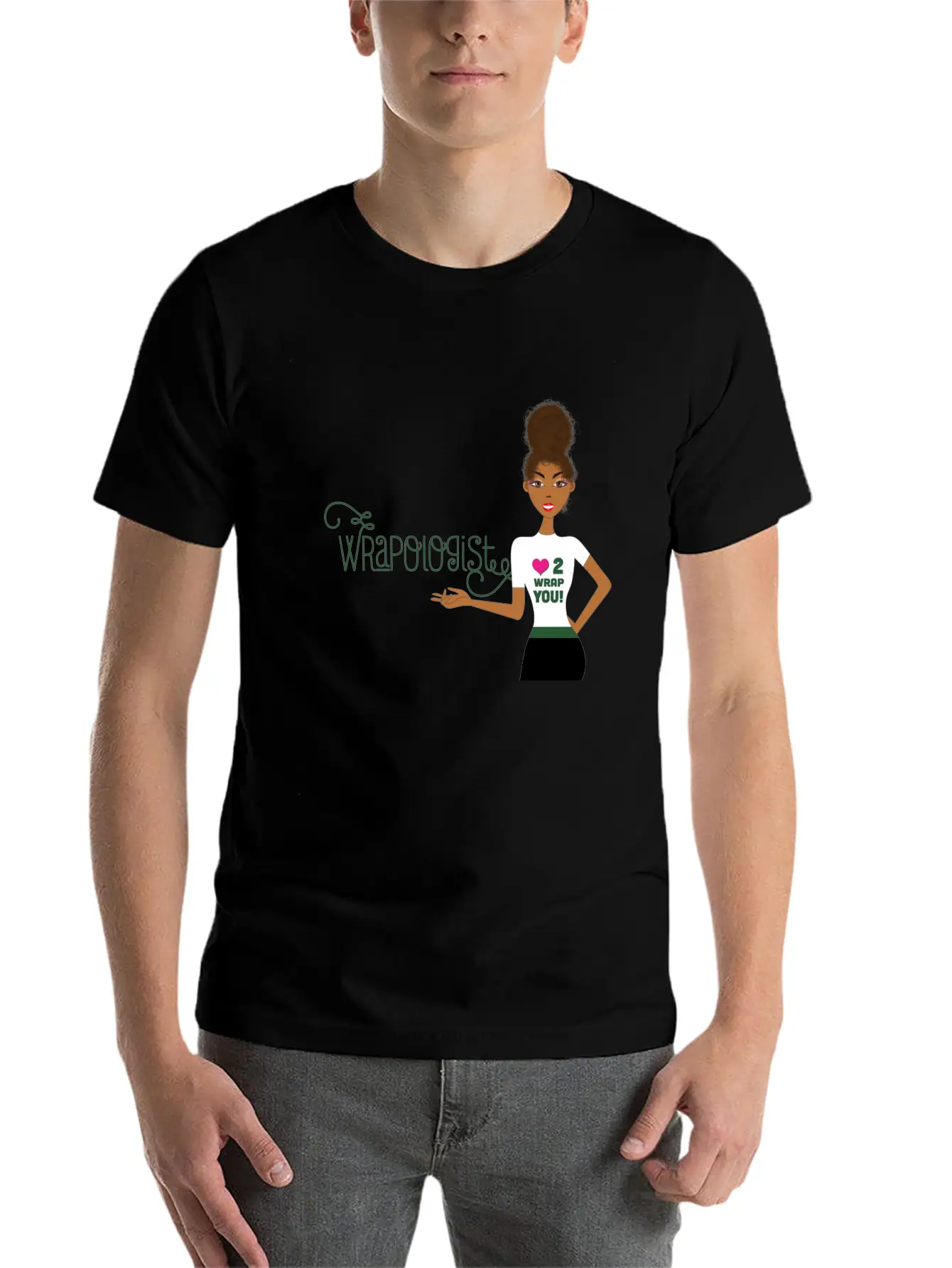 Wrappin' Natural Casual Graphic T-Shirt – Simple And Comfortable Daily Wear