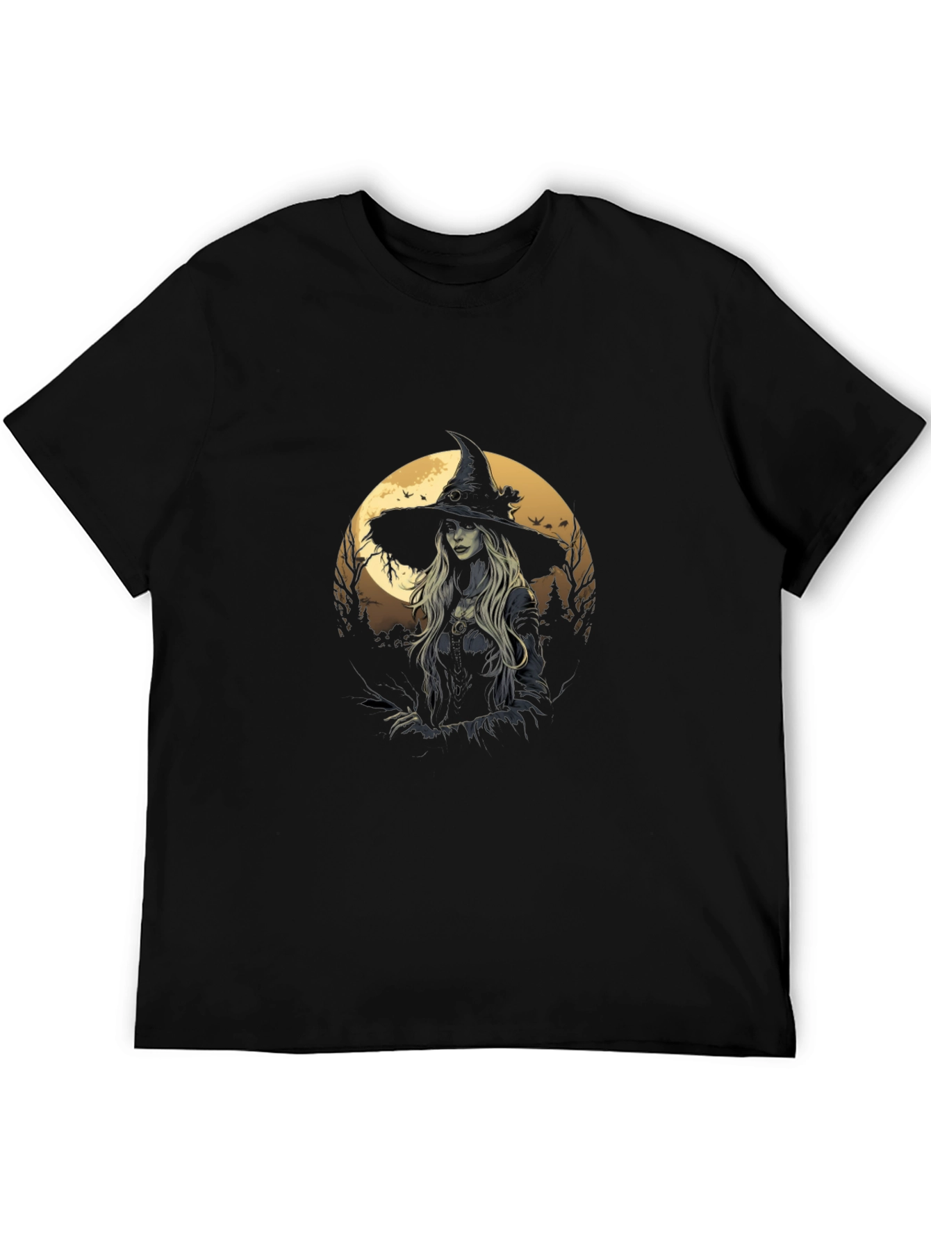 Witch Graphic Tee - Stylish Halloween T-Shirt