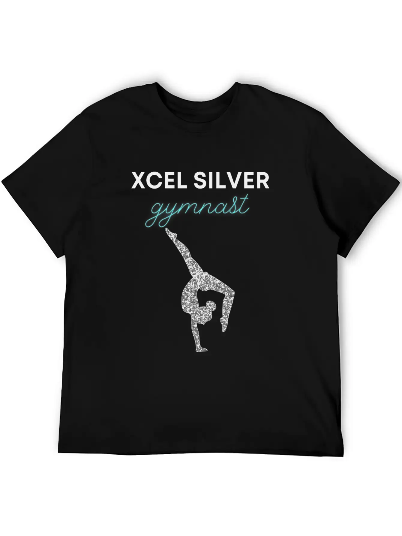 Xcel Silver Gymnast - Girls Xcel Gymnastics Team Casual Graphic T-Shirt – Simple And Comfortable Daily Wear