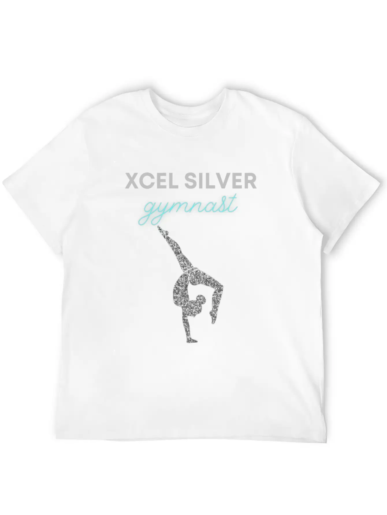 Xcel Silver Gymnast - Girls Xcel Gymnastics Team Casual Graphic T-Shirt – Simple And Comfortable Daily Wear
