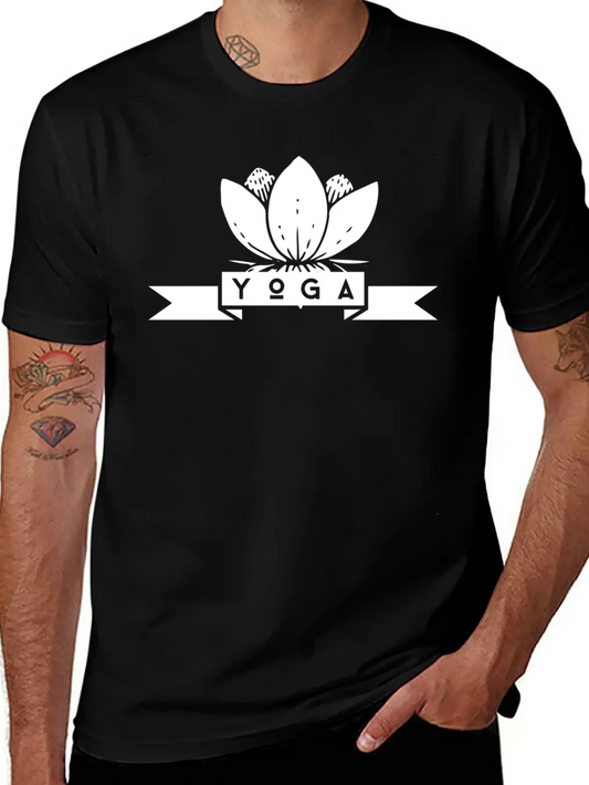 Yoga Flower White Timeless Short Sleeve Tee – Comfy And Minimalist Design