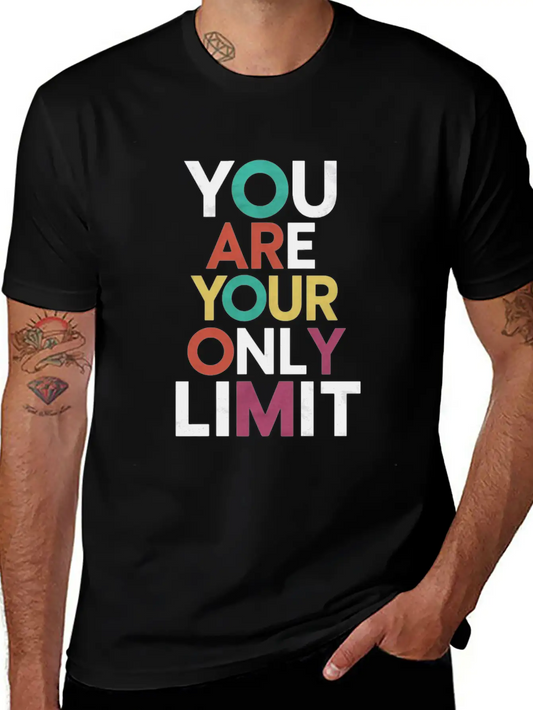 You Are Your Only Limit Motivation Timeless Short Sleeve Tee – Comfy And Minimalist Design