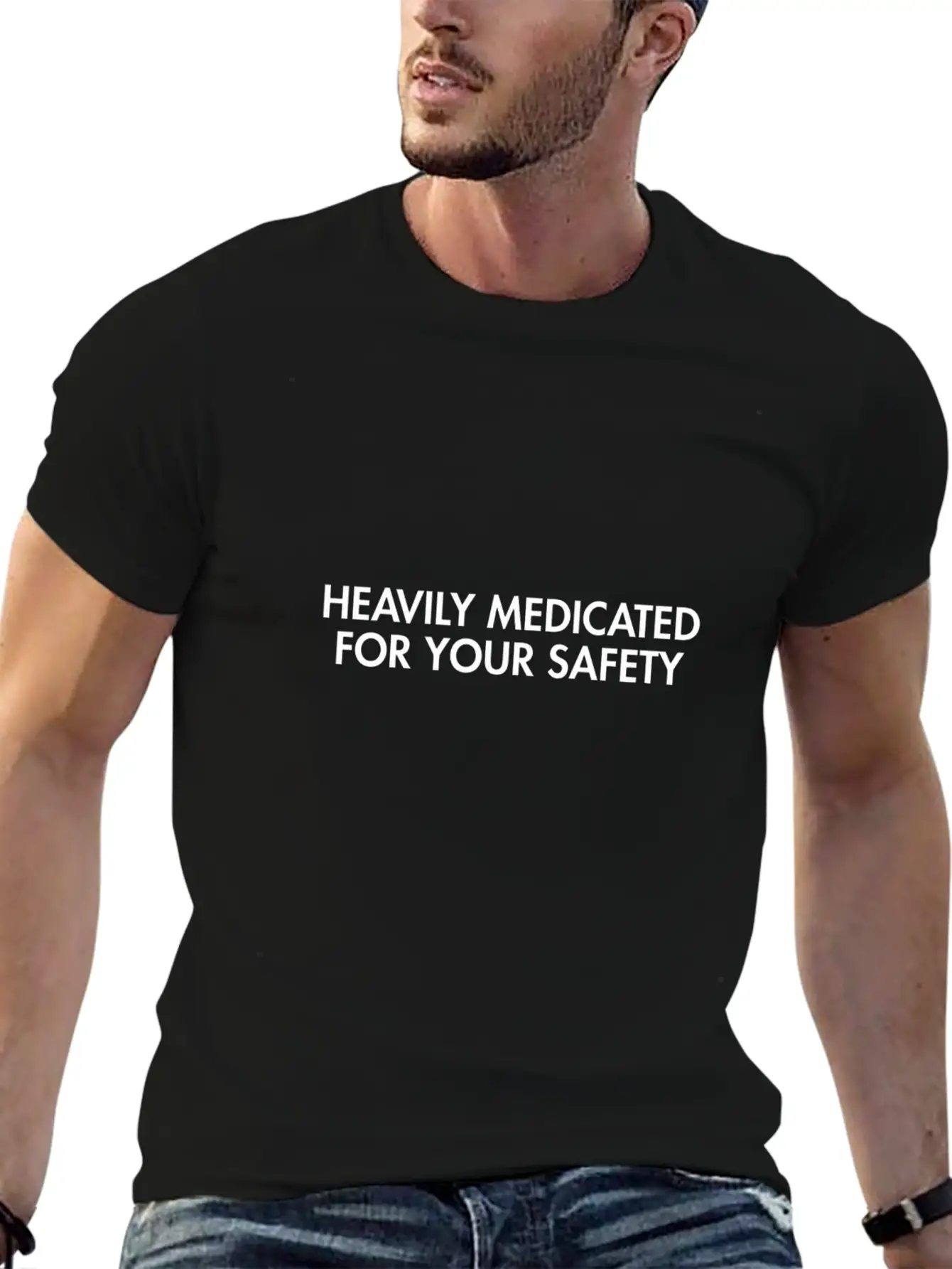 YOUR SAFETY Casual Graphic T-Shirt – Simple And Comfortable Daily Wear