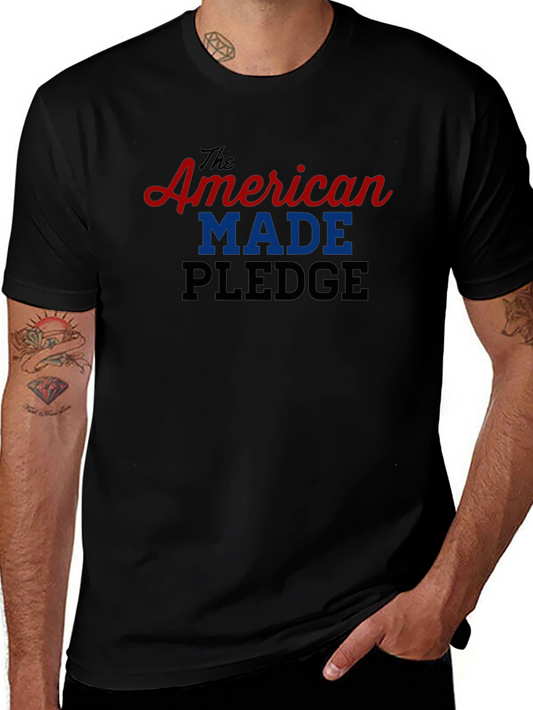 American Made Pledge Graphic Tee - Patriotic Pride