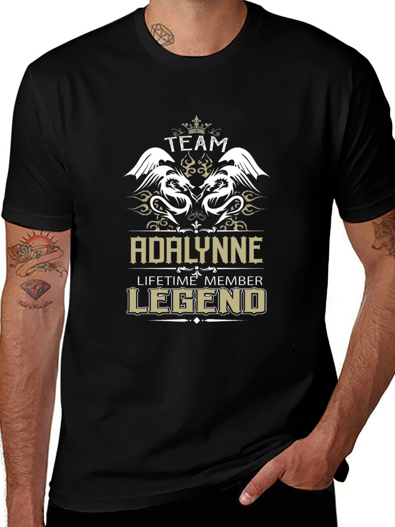 Adalynne Team Legend Black T-Shirt